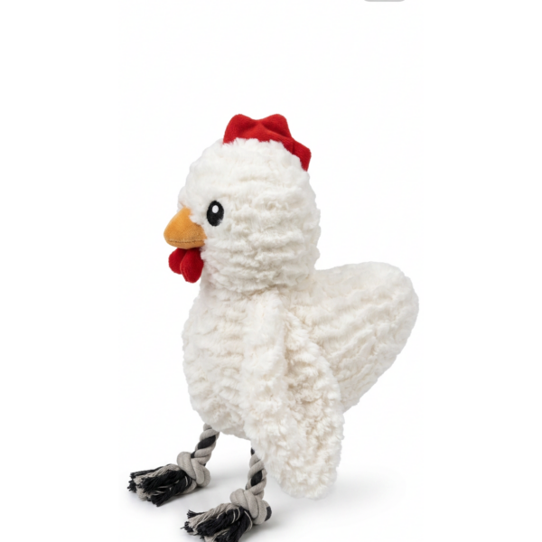 Plush Chicken Rope Toy
