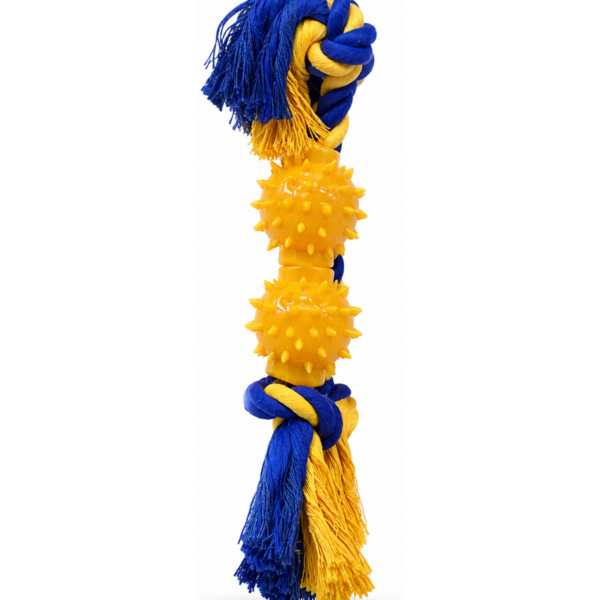 Rope Spiky Ball Dog Toy
