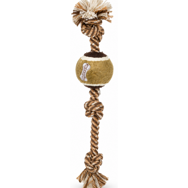Rope Tennis Ball Dog Toy